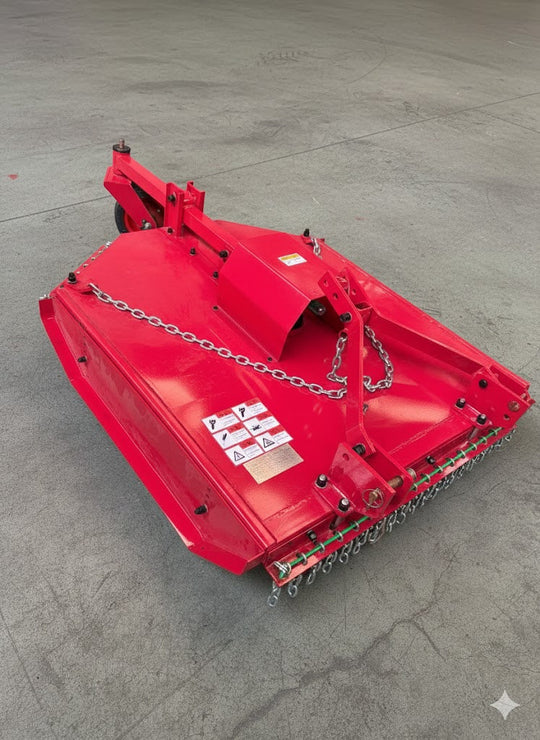 Desbrozadora trituradora de cuchillas reforzada para tractor 120 cm