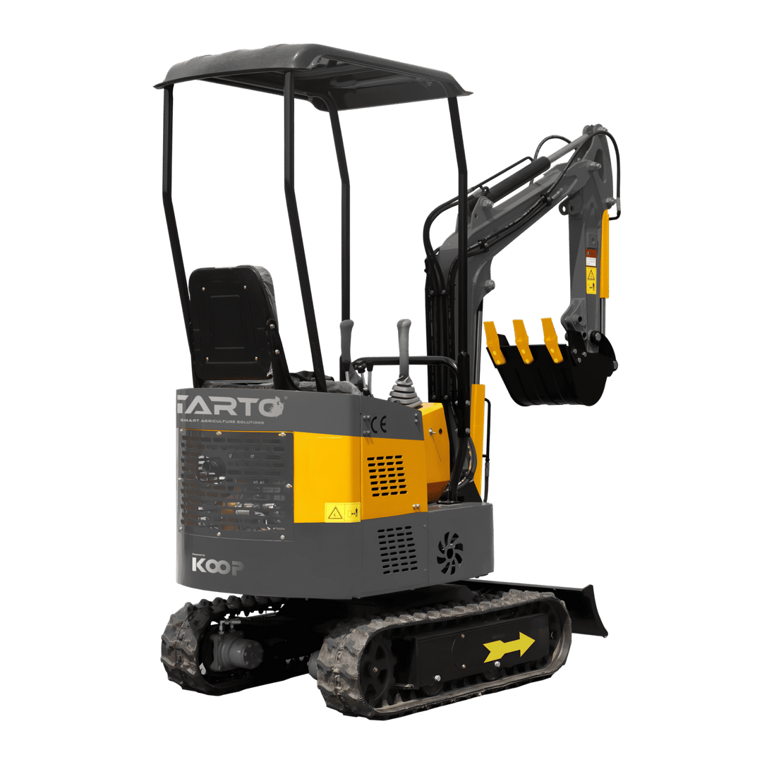 Excavadora 1 Tonelada Giratoria Motor Koop de 1 Cilindro