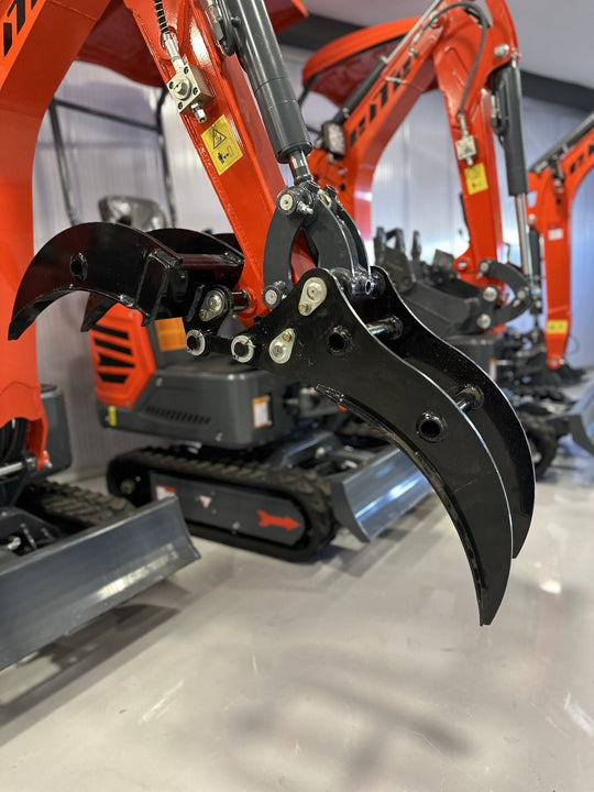 Pinza garra para Mini Excavadora