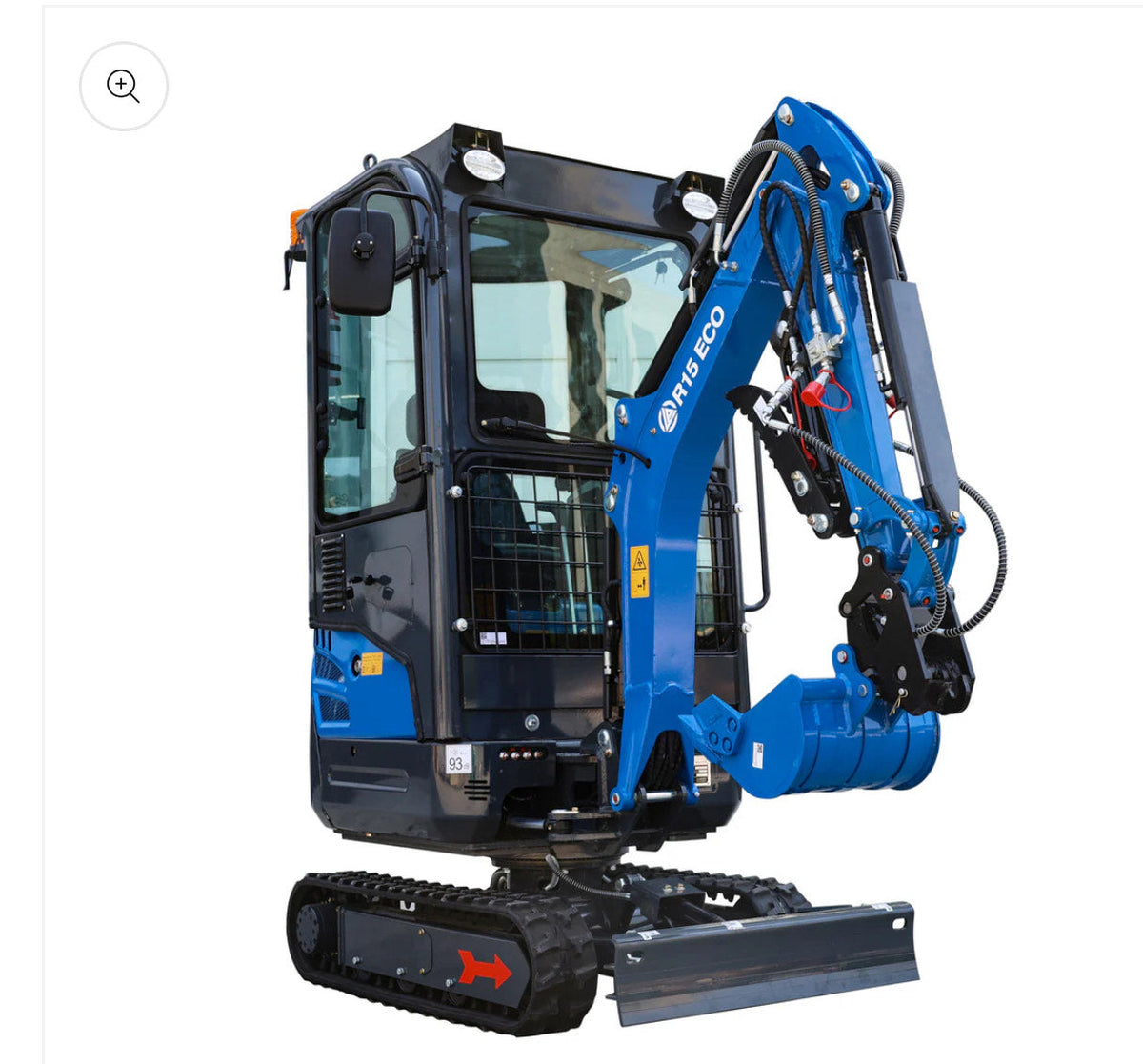 Excavadora Rippa R15 Kubota D722 Cabinada, Orugas Ext, 2 Veloc, Enganche Hidraulico