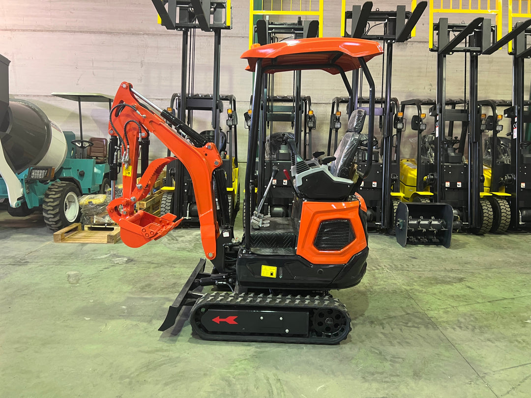 Mini Excavadora Kubota 1500 Kg motor Kubota de 3 Cilindros orugas retráctiles