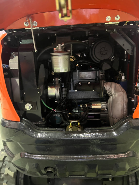 Mini Excavadora Kubota 1500 Kg motor Kubota de 3 Cilindros orugas retráctiles