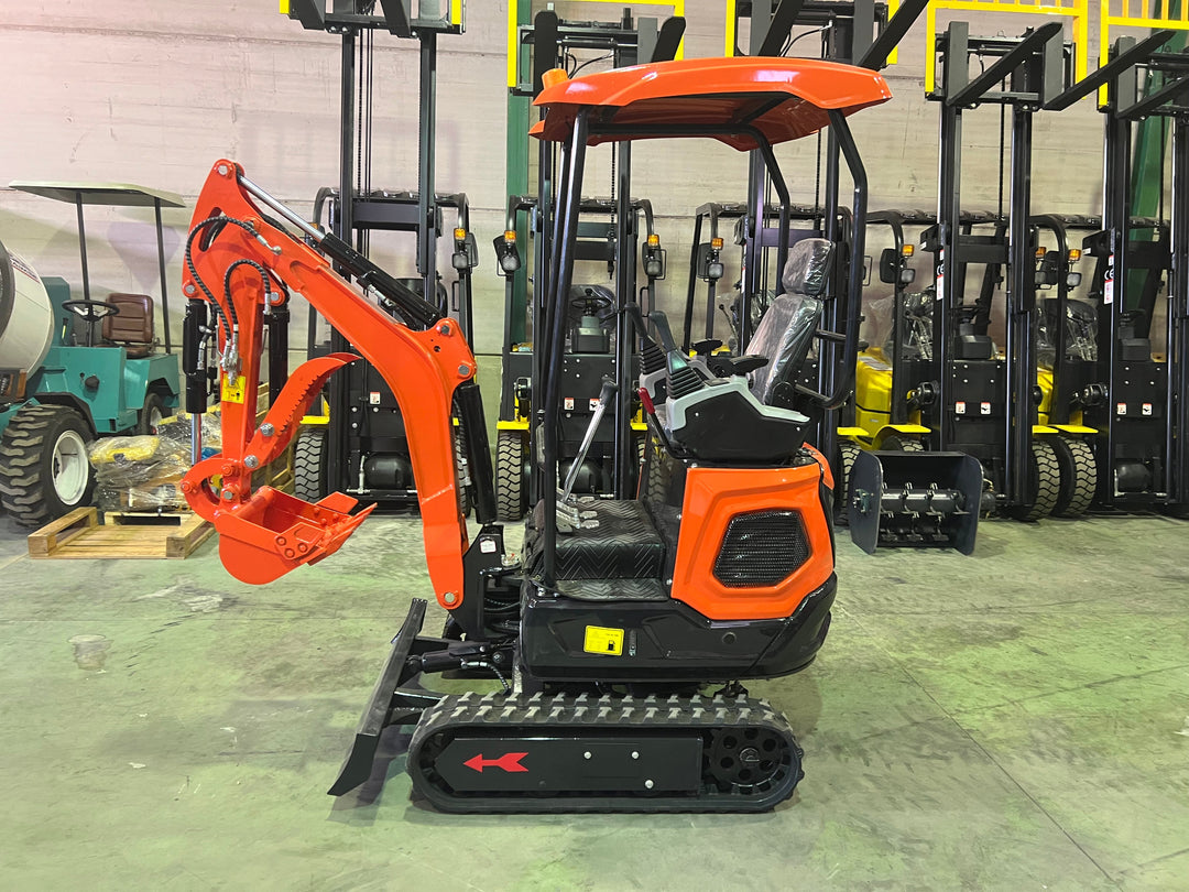 Mini Excavadora Kubota 1500 Kg motor Kubota de 3 Cilindros orugas retráctiles