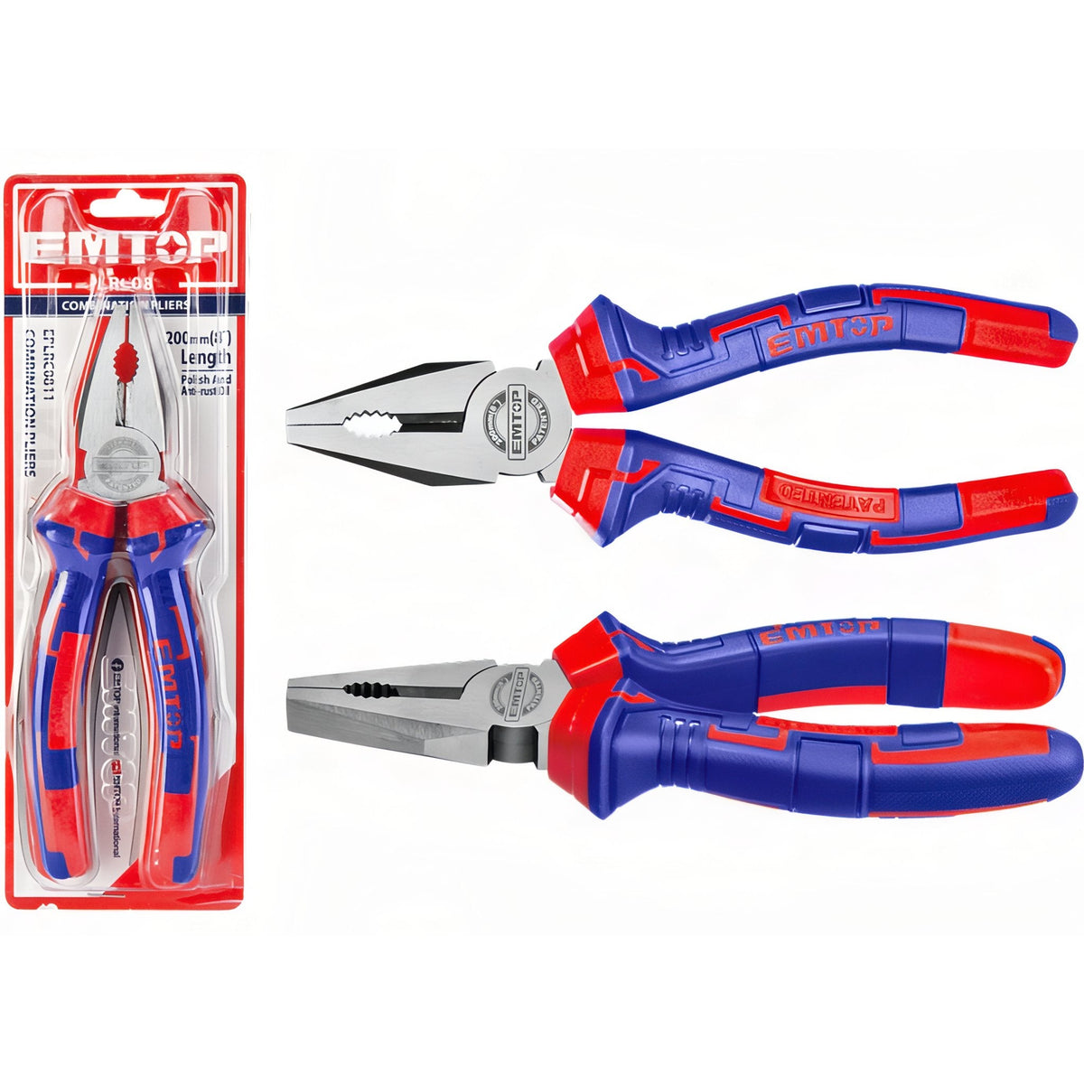EMTOP Alicates Combinados 8'' Alta Resistencia — EPLRC0811
