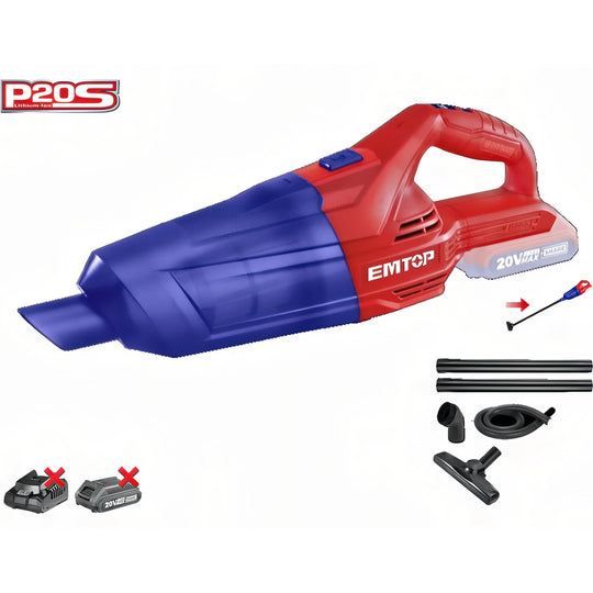 Aspirador Inalámbrico EMTOP 20V — ELVC2003