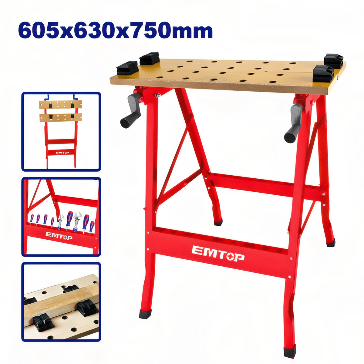 Banco de trabajo portátil EMTOP EMWE1525 — 100 kg