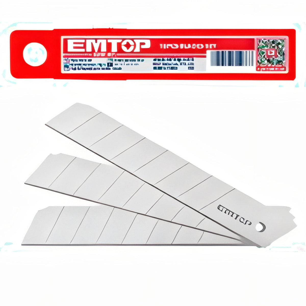 Kit EMTOP – 10 Hojas de Cutter Profesionales 18x100mm — ESKB1801
