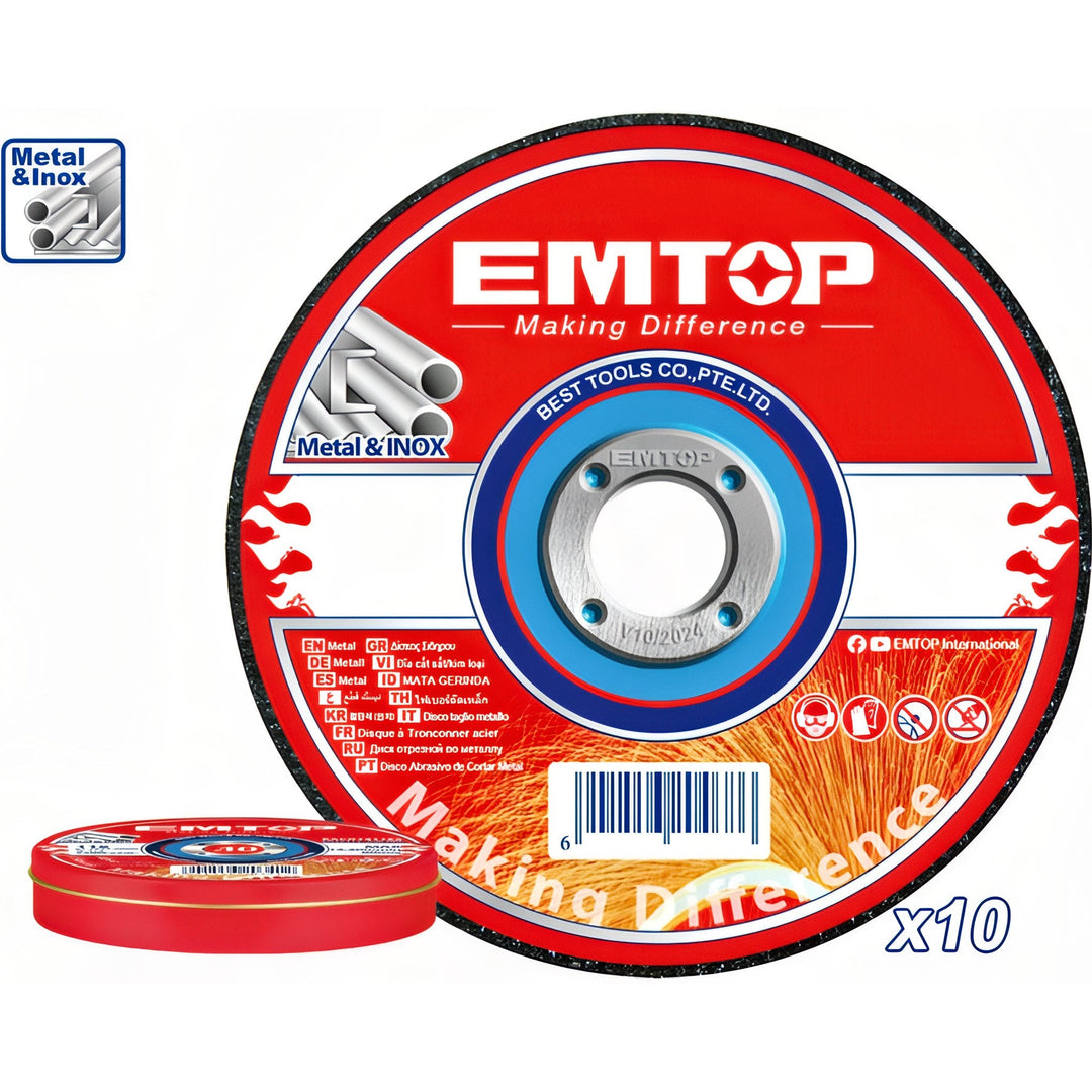 Disco de Corte Preciso 115mm - Pack EMTOP — EACD121155