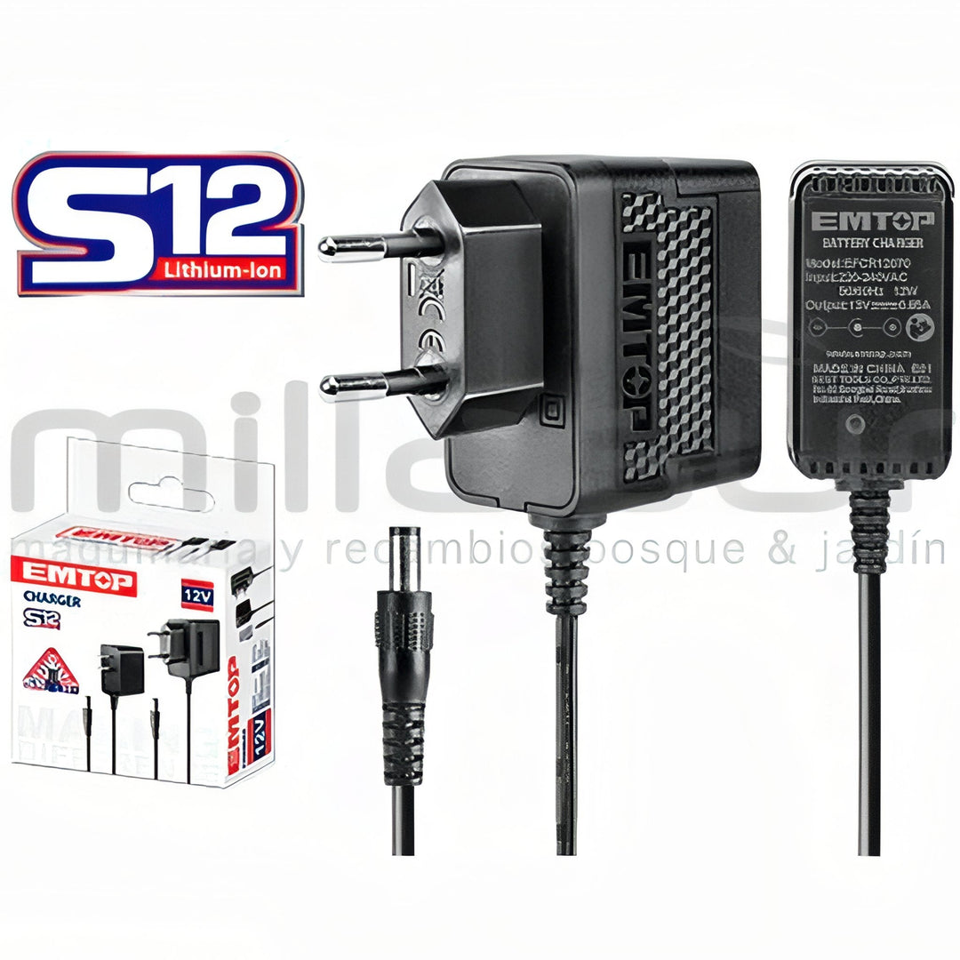 EMTOP 12V 0.65A - Cargador Rápido para Baterías — EFCR12070