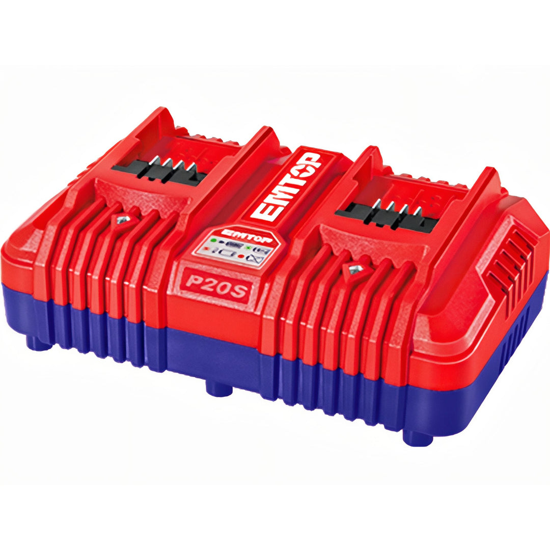 EMTOP Cargador Turbo Dúo 20V 4A - Recarga Inteligente Rápida — EFCR20403E