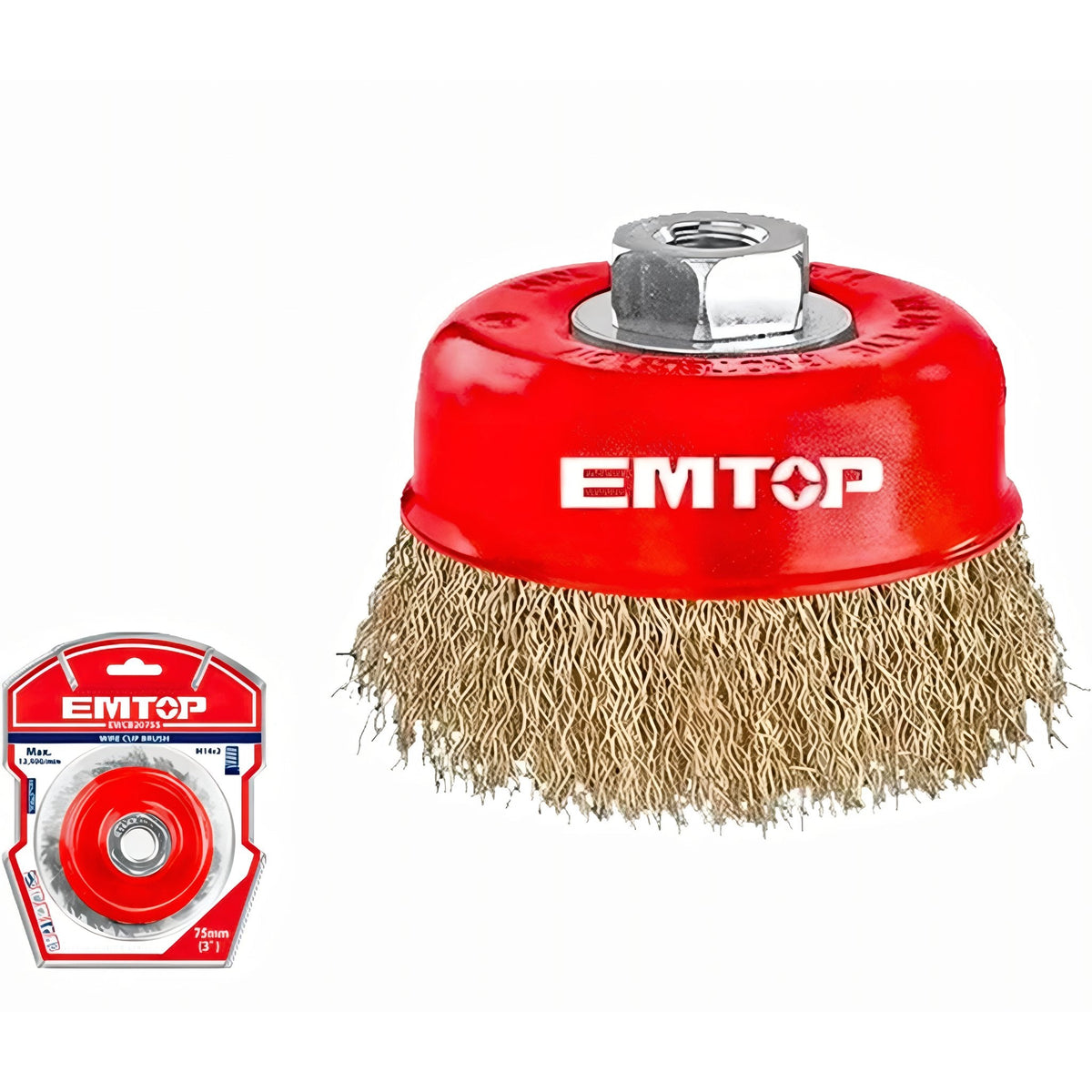 Cepillo Metálico EMTOP para Amoladora (100mm) — EWCB11005