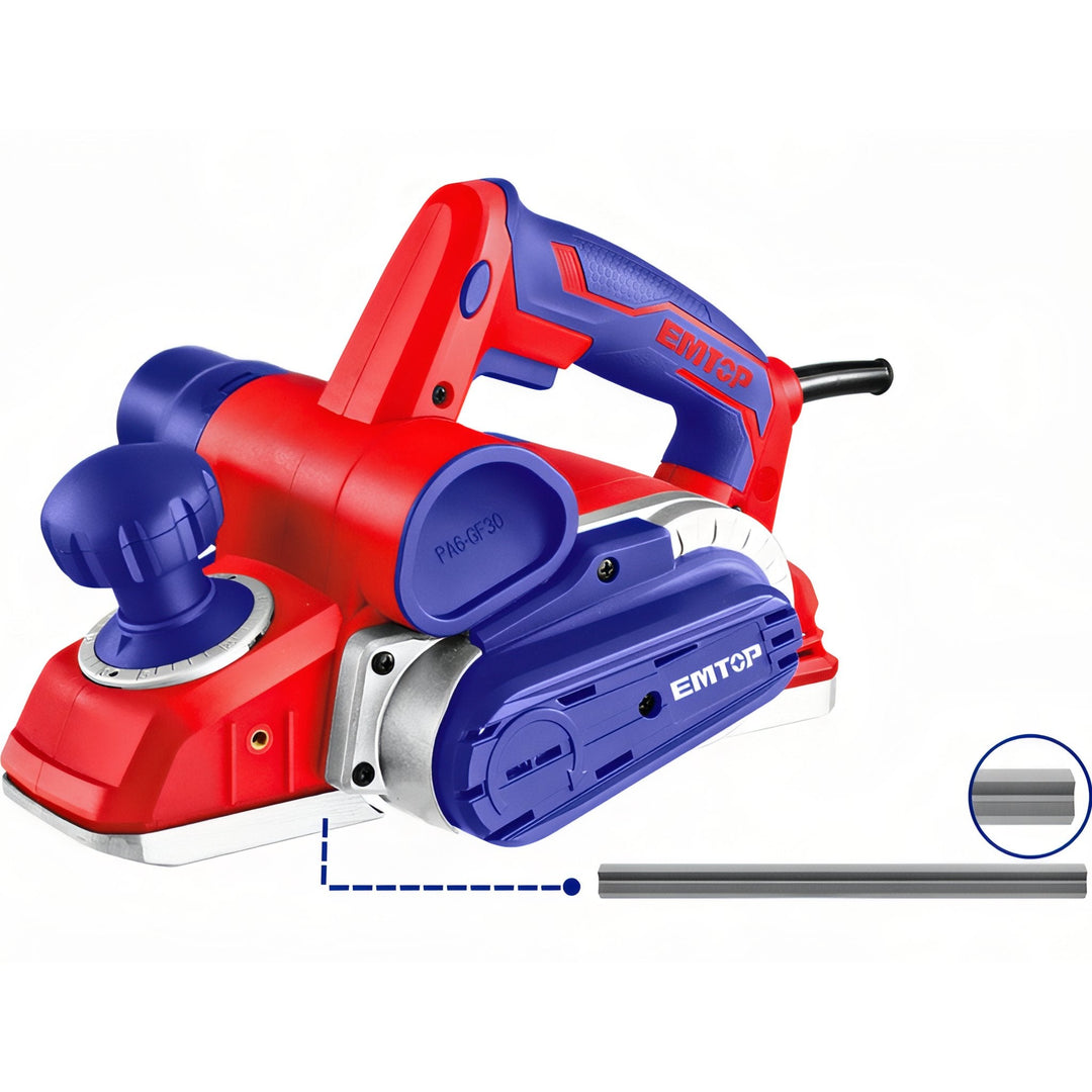 EMTOP 1050W - Cepillo Eléctrico de Precisión para Madera — EECR1051