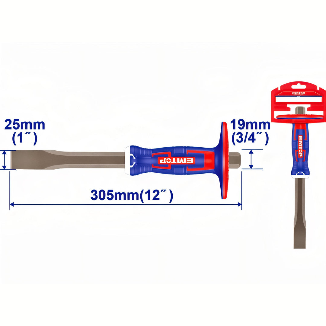 Cincel Profesional Plano EMTOP 25 mm x 305 mm — ECCL251902