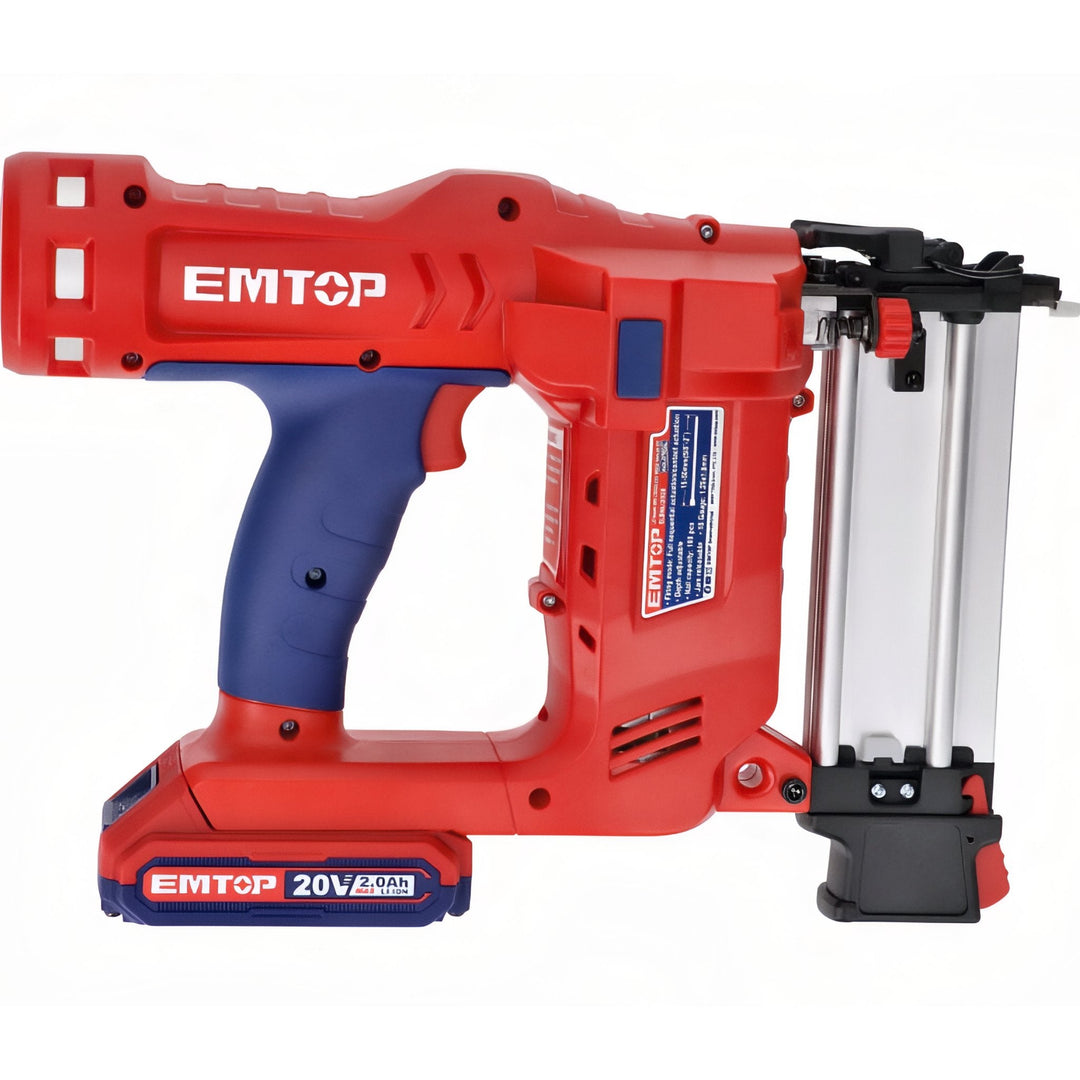 EMTOP 20V - Clavadora Inalámbrica de Alta Eficiencia con Kit de Baterías — ELBNLI2036