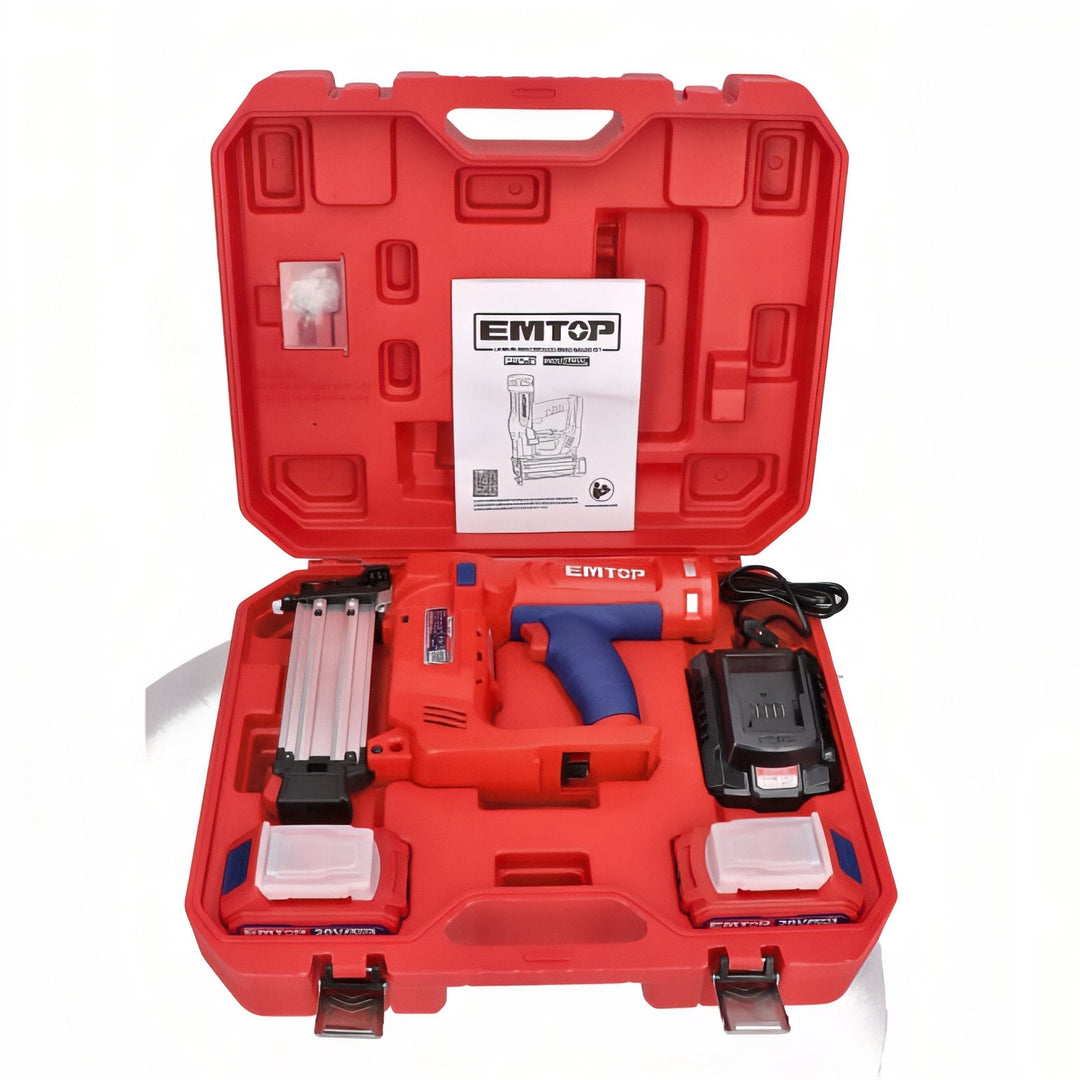 EMTOP 20V - Clavadora Inalámbrica de Alta Eficiencia con Kit de Baterías — ELBNLI2036