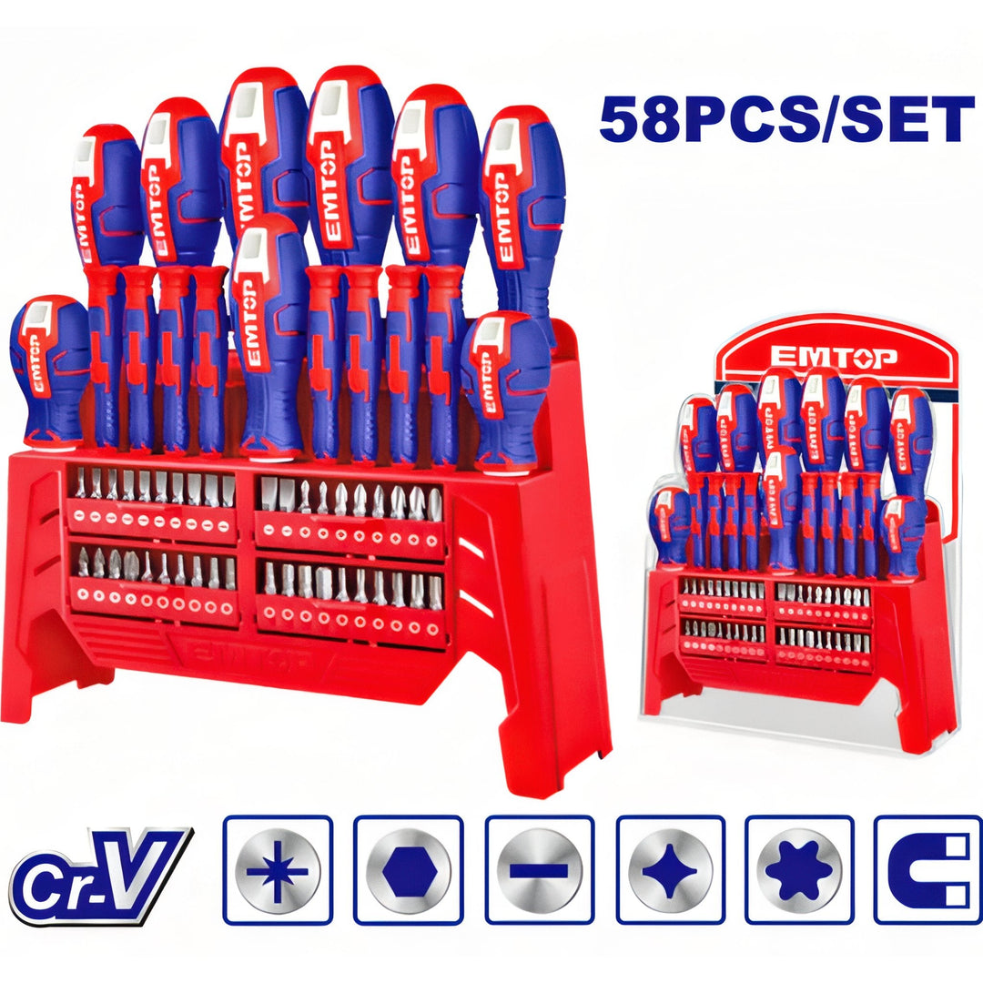 Kit Destornilladores EMTOP 58 en 1 — ESST5802