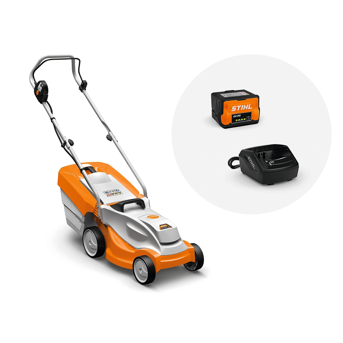 Cortacésped STIHL CORTACÉSPED RMA 235, con batería AK 20 y cargador AL 101