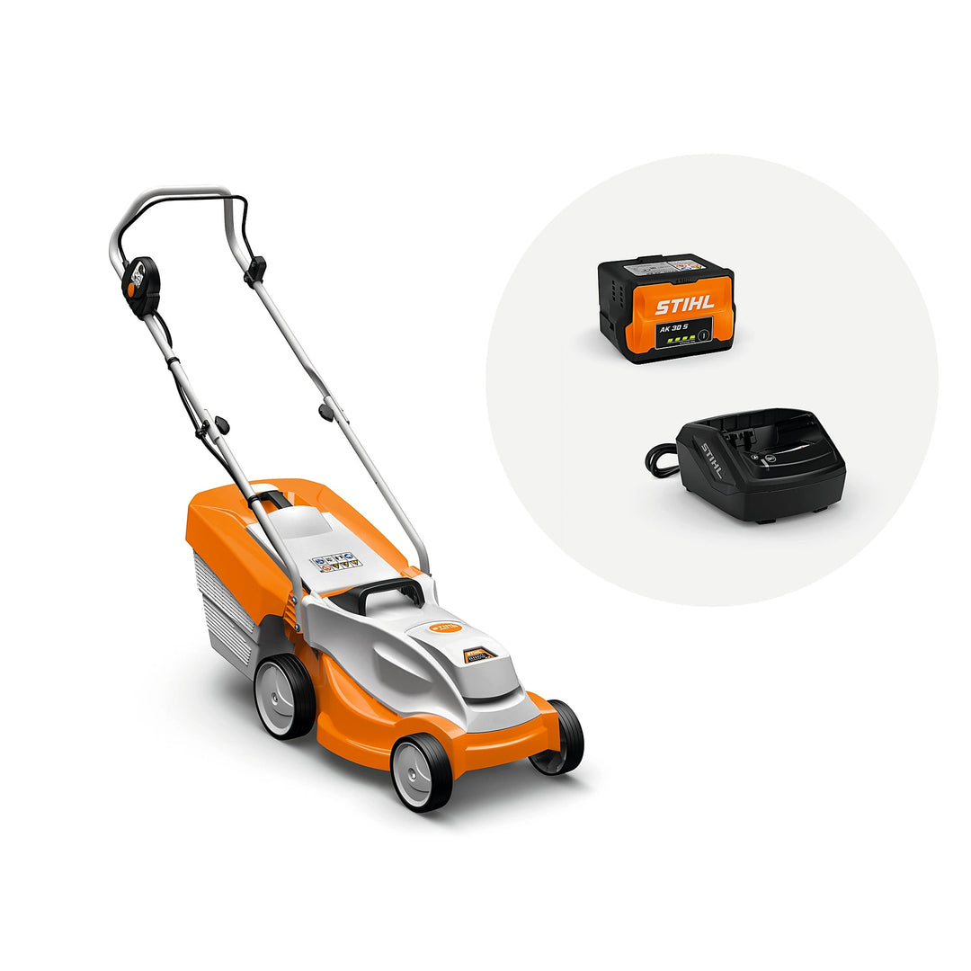 Cortacésped STIHL RMA 235 , con batería AK 30 S y cargador AL 101