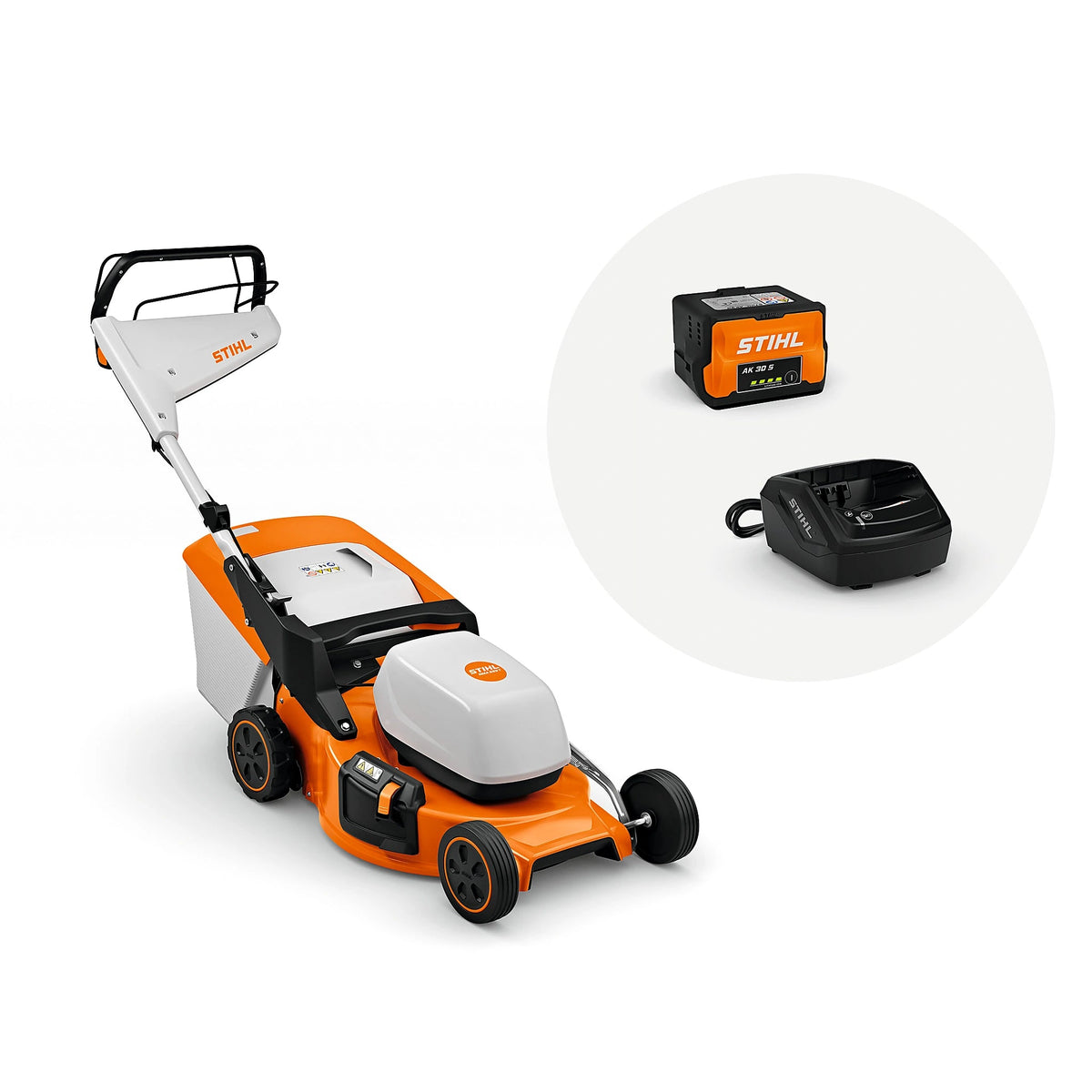 Cortacésped STIHL RMA 253 T + Batería AK 30 S y cargador