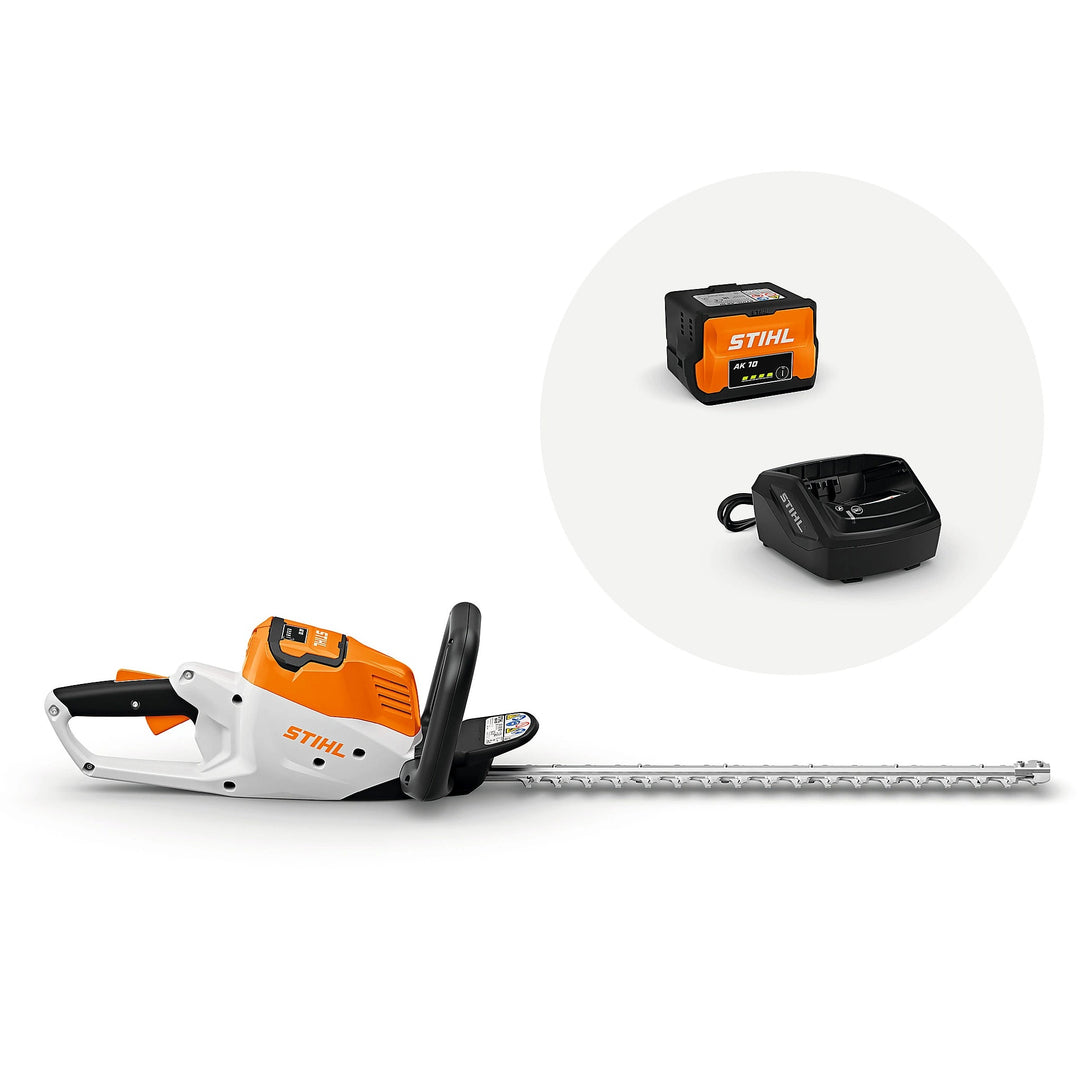 Cortasetos STIHL HSA 50, con batería AK 10 y cargador AL 101