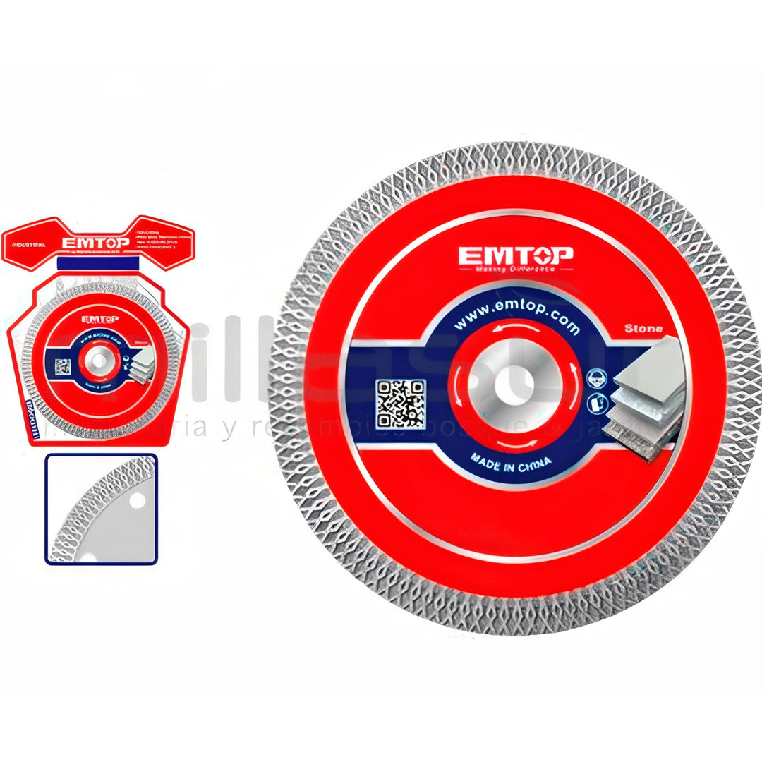 Disco de Corte Diamante 125mm para Azulejos EMTOP — EDDCH81251