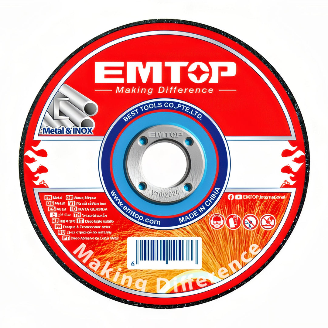 EMTOP Disco de Corte Fino 115mm para Metales — EACD121151