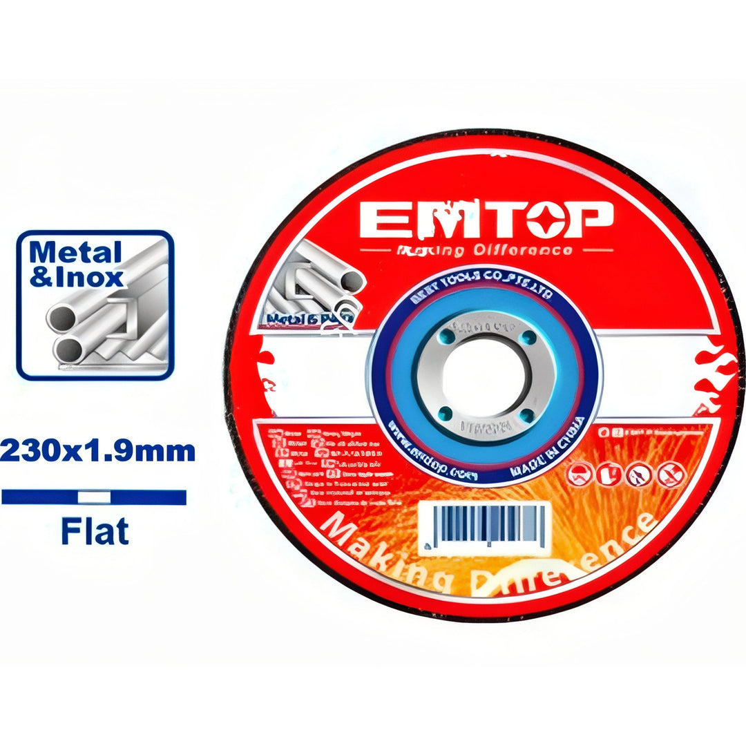 Disco de Corte Preciso EMTOP para Amoladora - 230mm — EACD302303