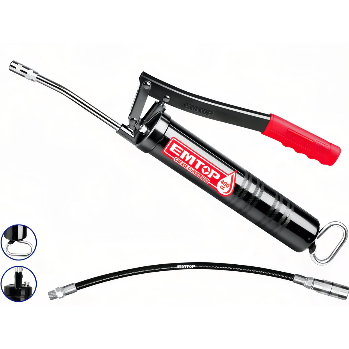 Engrasador Profesional EMTOP Alta Presión 400cc - 4500 PSI — EGGN4001
