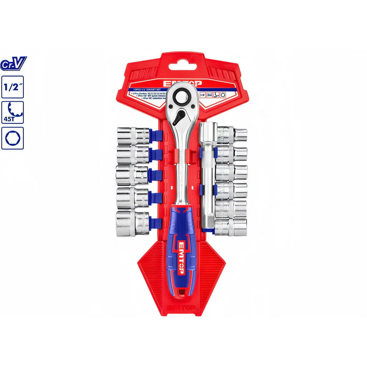 Set Profesional EMTOP 13 Piezas para Jardinería y Forestal — ESKT12131