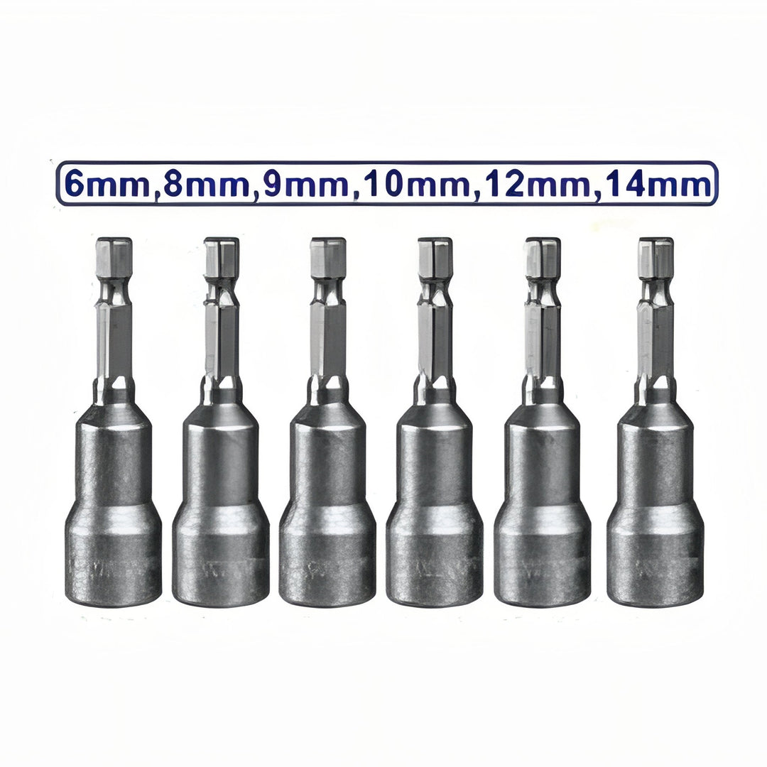 Juego de 6 puntas magnéticas EMTOP EMNS65061 — 65 mm