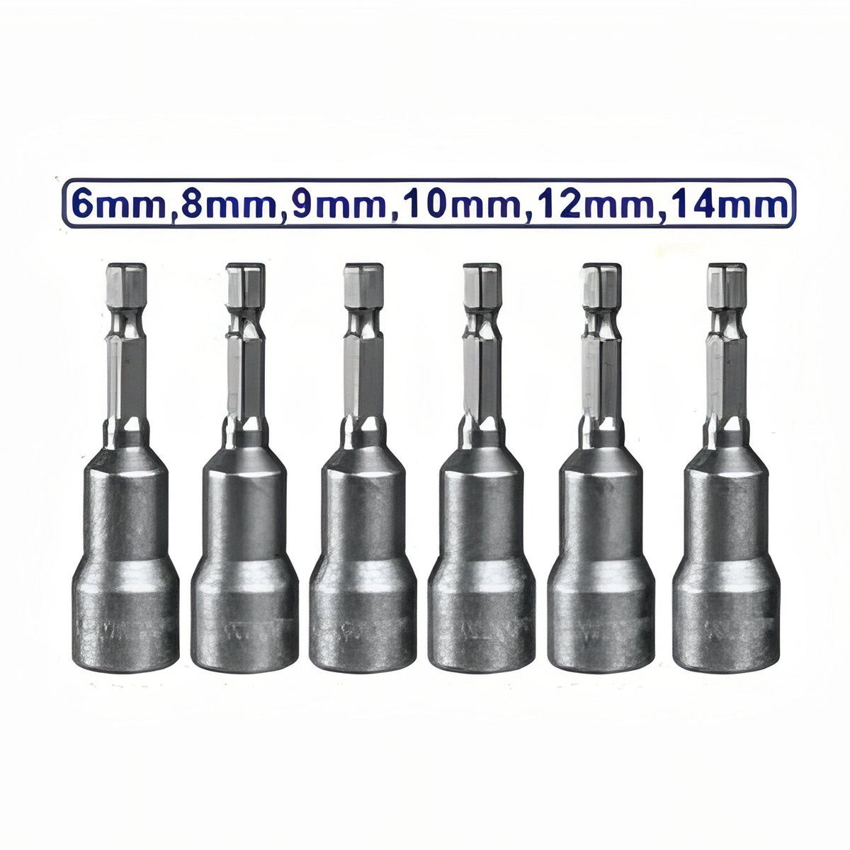 Juego de 6 puntas magnéticas EMTOP EMNS65061 — 65 mm