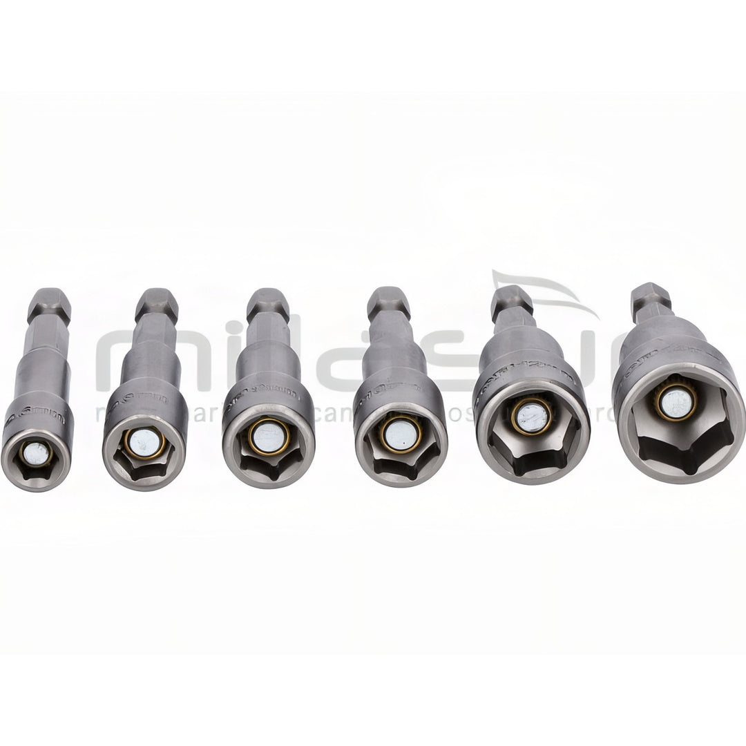 Juego de 6 puntas magnéticas EMTOP EMNS65061 — 65 mm