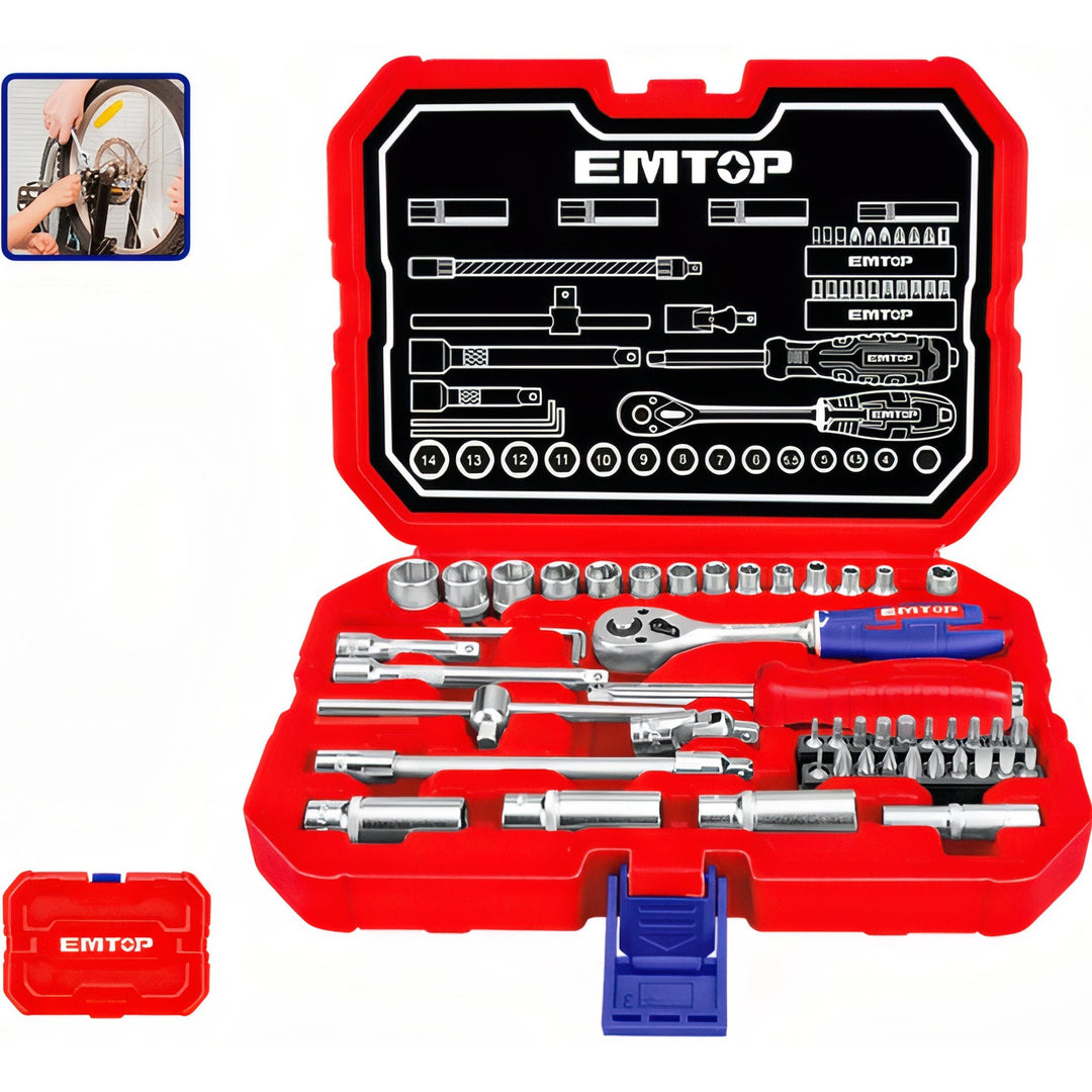 Kit Profesional EMTOP 49 Piezas - Herramientas de Precisión Cr-V — ESKT14491