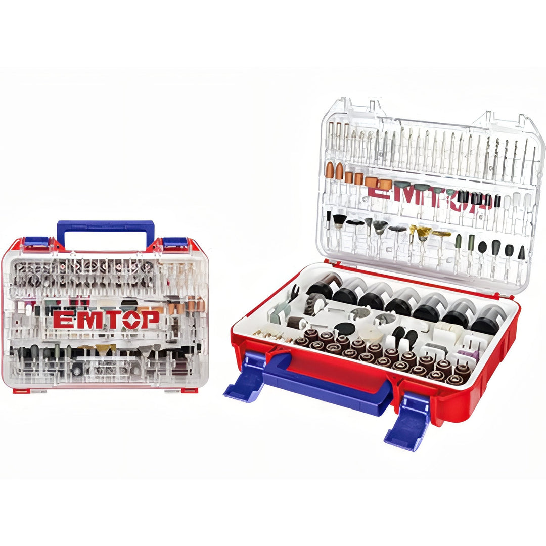 Kit de brocas y accesorios EMTOP EAMD41001 — 410 piezas