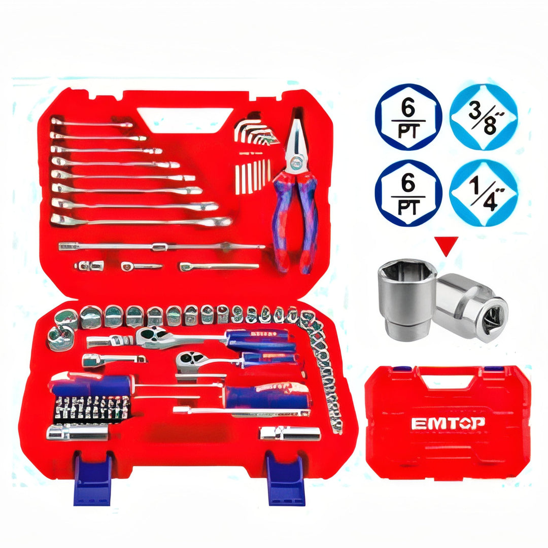 Kit EMTOP Maletín de Herramientas 91 Piezas — EHTS00911