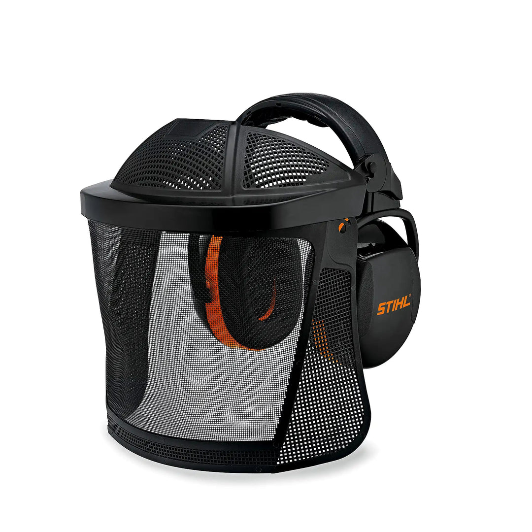 Pantalla corta con rejilla de nylon y prot. oídos STIHL