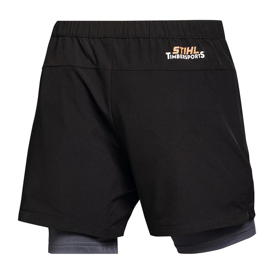 Pantalón corto ATHLETIC LAYER Negro / Gris STIHL