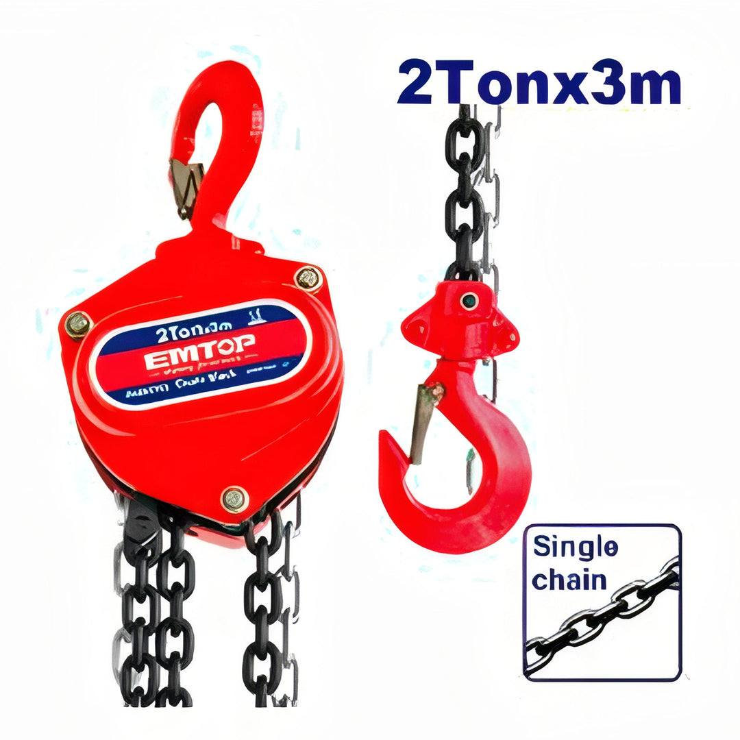 Polipasto de cadena EMTOP ECBK202 — 2 t, 3 m