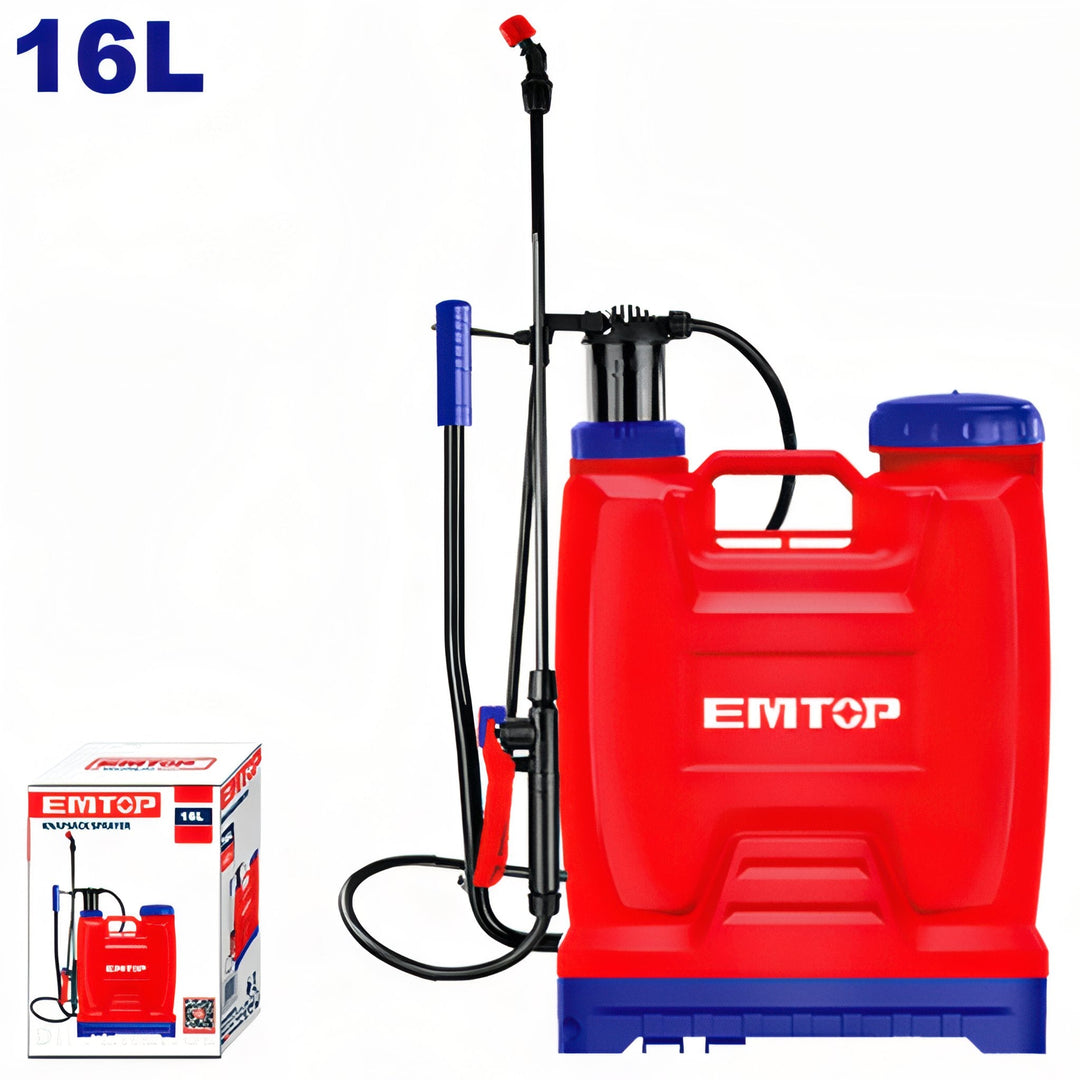 Pulverizador de mochila EMTOP 16L — ESPP41602