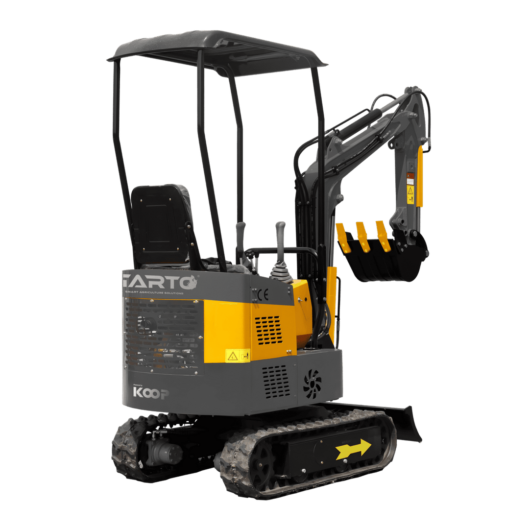 Excavadora 1 Tonelada Giratoria Motor Koop de 1 Cilindro