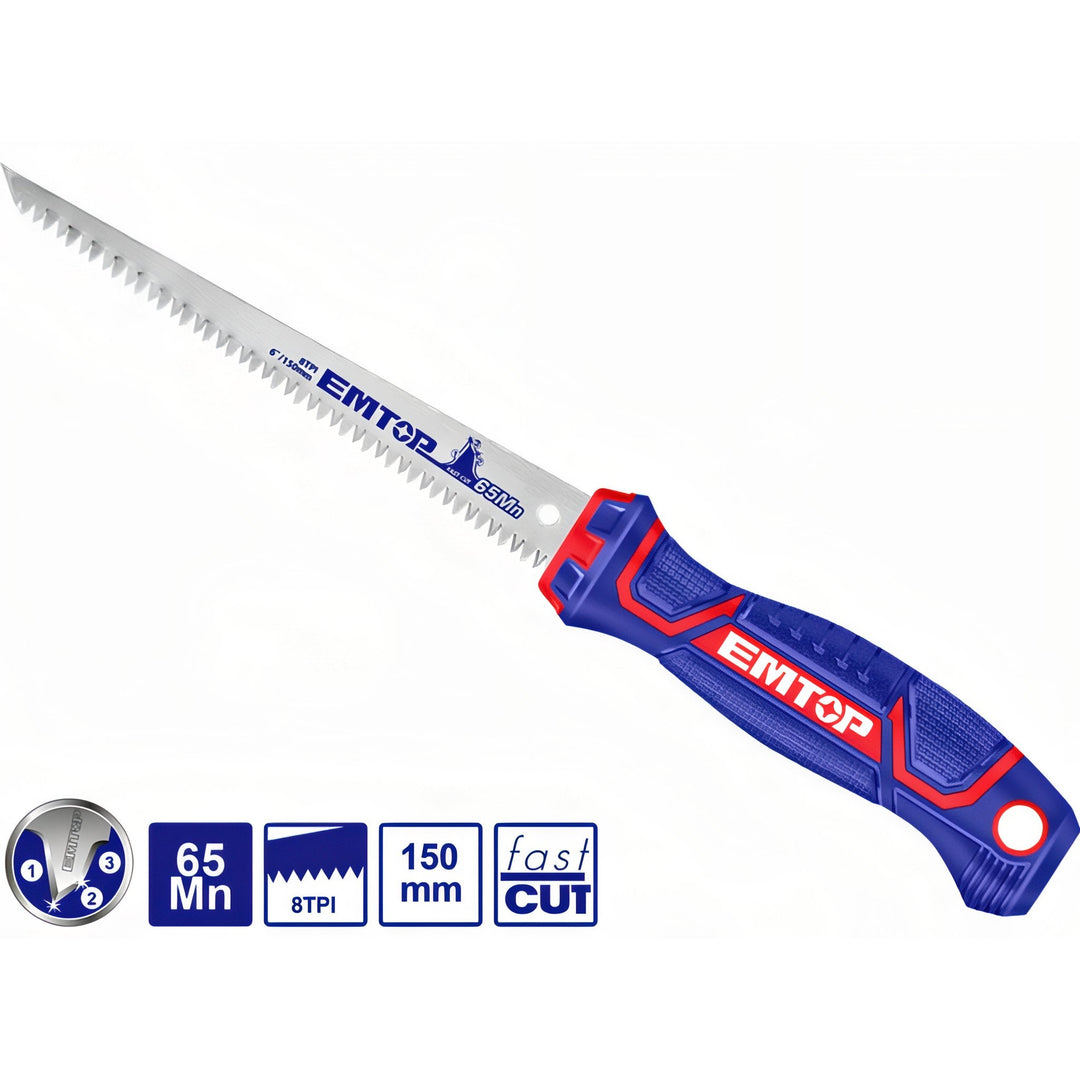 Serrucho Precisión Triple Dentado EMTOP 150mm — EHASW1501