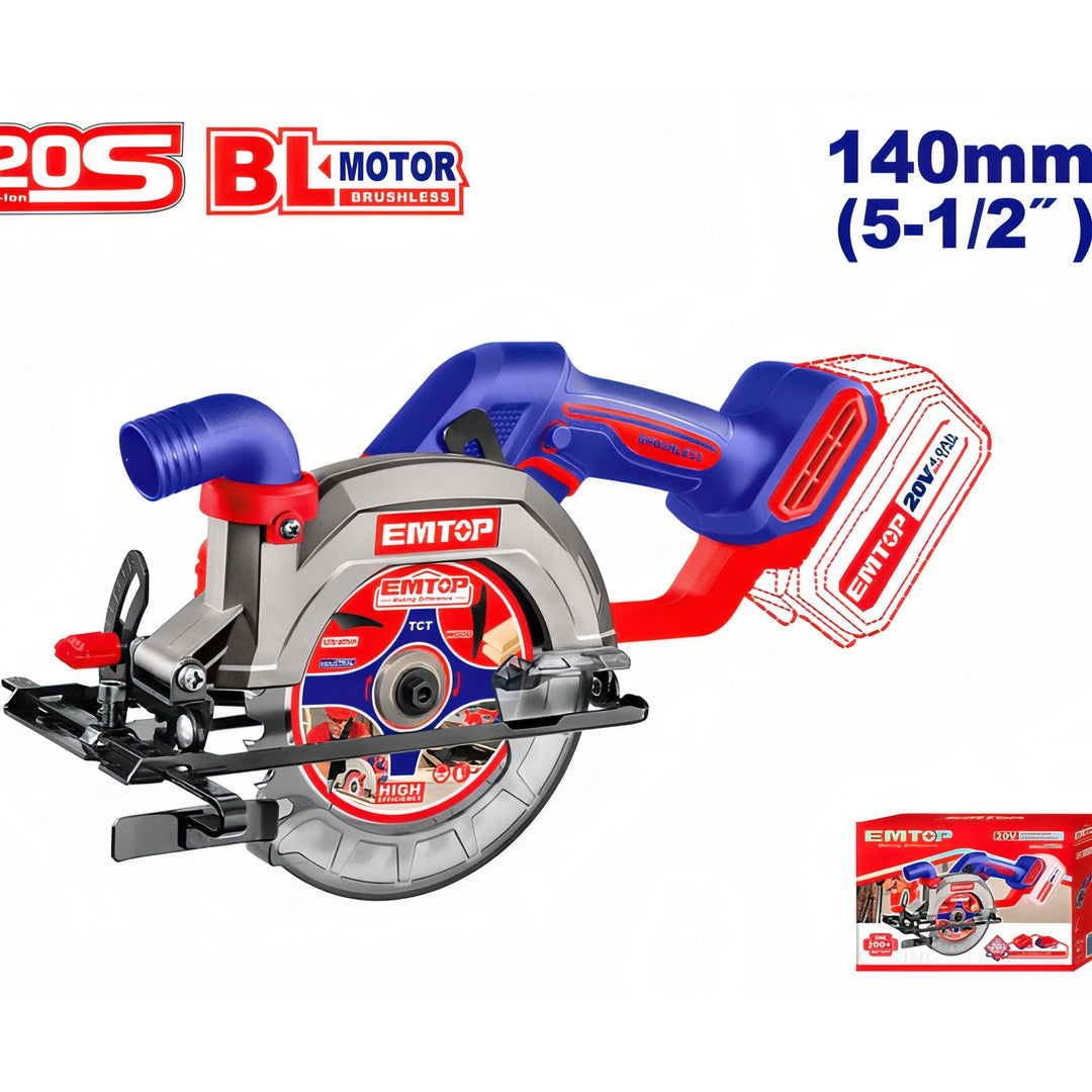 Sierra Circular Inalámbrica EMTOP 140mm - P20S — ELCS1402