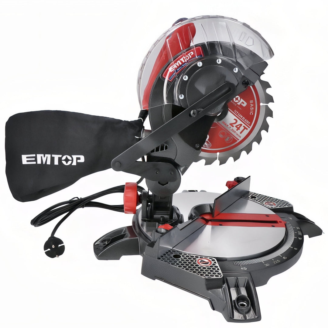 EMTOP 1400W - Sierra Ingletadora con Disco de Precisión — EMSW14001