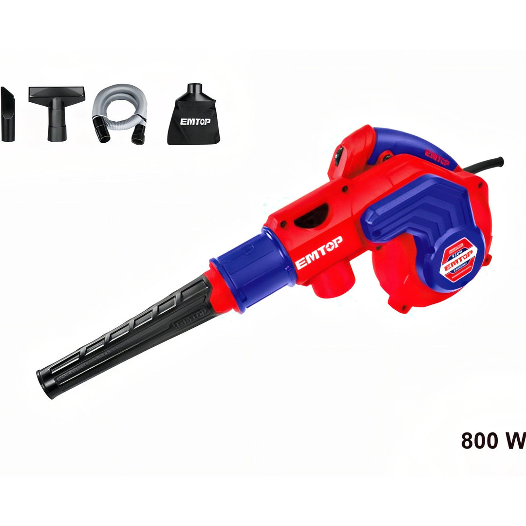 Soplador Aspirador EMTOP 800W + Bolsa Recolectora — EABR8001