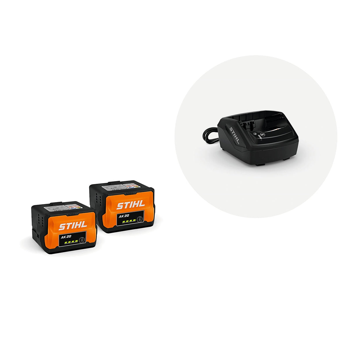Kit de 2 baterías AK 20 y cargador STIHL