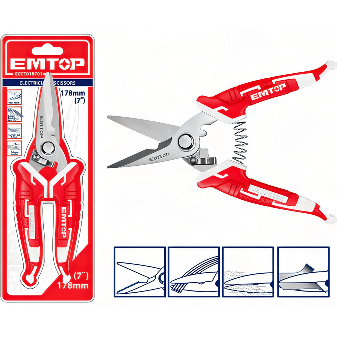 Tijeras EMTOP ECCT018701 — 7 pulgadas